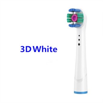  Løse Børstehoveder til Braun Oral-B Elektrisk Tandbørste - 4 stks - 3D White