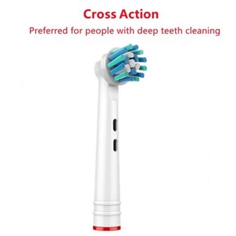 Løse Børstehoveder til Braun Oral-B Elektrisk Tandbørste - 4 stk - Cross Action - Multi Angle Type