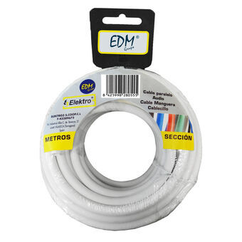 Kabel EDM 2 X 0,5 mm Hvid 5 m