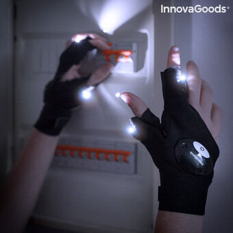 Handsker med indbygget LED-lys