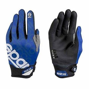 Men\'s Driving Gloves Sparco MECA 3 Blå Størrelse L