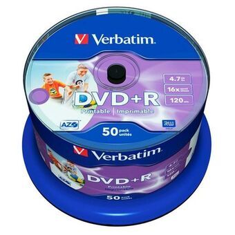 DVD-R Verbatim    50 enheder 4,7 GB 16x (50 enheder)