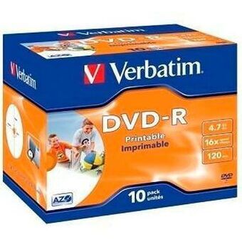 DVD + R Verbatim 10 enheder 16x 4,7 GB