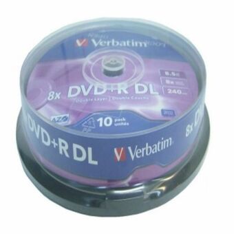 DVD-R Verbatim    8,5 GB 8x 10 pcs 10 enheder 8,5 GB 8x (10 enheder)