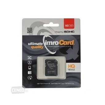 MicroSD-hukommelseskort 16GB Imro+ adp