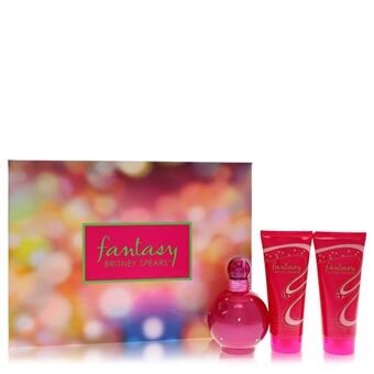 Fantasy by Britney Spears - Gift Set -- 3.3 oz Eau De Parfum Spray + 3.3 oz Body Souffle + 3.3 oz Shower Gel - til kvinder