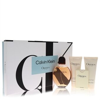 Obsession by Calvin Klein - Gift Set -- 4.2 oz Eau De Toilette Spray + .67 oz Mini EDT Spray + 3.4 oz After Shave Balm + 3.4 oz Body Wash - til mænd