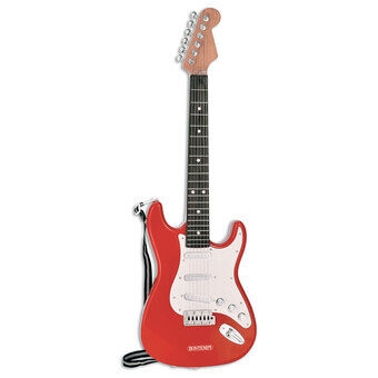 Bontempi elektrisk guitar rød med guitarsele.