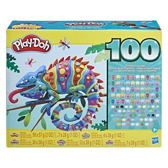 Play-doh wow 100 sammensatte sort pakke, 100 krukker