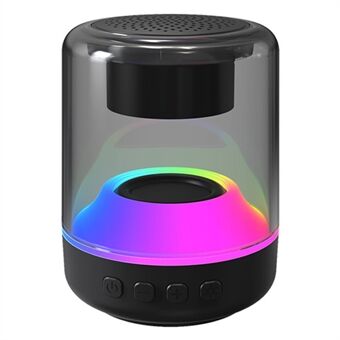 ENKAY HAT-PRINCE Trådløs Bluetooth 5.0 Mini-højttaler RGB-belysning Bærbar TF-kort afspilningssubwoofer, størrelse: S