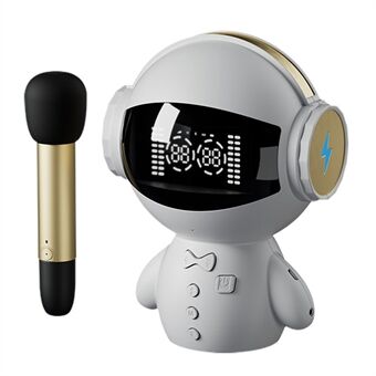 M100 Smart Bluetooth-højttaler Bærbar lydhøjttaler med trådløse mikrofoner Understøtter TF-kortspil til indendørs Outdoor sang