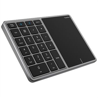 BT-14 Bluetooth/2.4G Trådløst Mini Numerisk Tastatur Computer Laptop Tastatur med Touchpad
