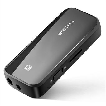 T40 Bluetooth 5.0-modtager Push Back Clip Trådløs modtagelse og transmission 2-i-1 biladapter til lydlytning af musik Håndfri opkald