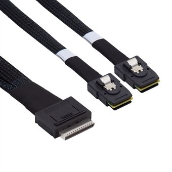 SF-050-0.5M 50 cm OCuLink PCIe PCI-Express SFF-8611 8x 8-bane til Dual SFF-8087 4x SSD Data Active Cable