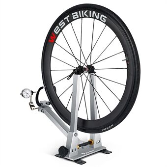 WEST BIKING YP0719282 Cykelhjul Truing- Stand med måleur MTB Road BMX Cykelfælge Korrektionshjul Vedligeholdelse Reparationsværktøj