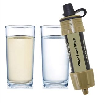 K8625 BPA-frit Outdoor Vandfilter - Vandsfiltreringssystem - Vandrenser - FDA-certificeret - Sort/Grøn