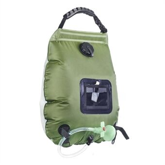 Til Outdoor camping 20L bærbart brusebad med stor kapacitet Sunshine Heat Water Bag