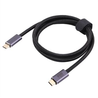 USB C datakabel 20 Gbps hurtig transmissionsledning 100W PD hurtigopladning 4K videoudgang Nylon flettet ledning, 0,5 m