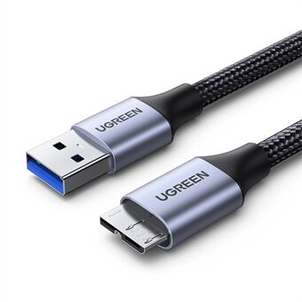 UGREEN 80792 0,5 m USB 3.0 til Micro USB-opladerkabel Ladeledning Nylonflettet ekstern harddiskdatakabel