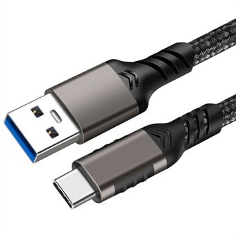 0,5 m USB 3.2 10 Gbps-kabel USB til Type-C-ledning SSD-harddiskforbindelsesledning 3A 60W QC 3.0 Hurtig opladning
