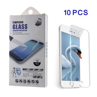 10stk / sæt 0,3 mm hærdet glas skærmbeskyttelsesbeskyttelse til iPhone 8 Plus  (Arc Edge)