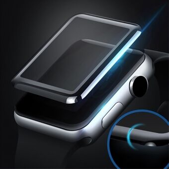 MOCOLO til Apple Watch Series 4 40 mm hærdet glas fuld skærmbeskytter 3D Arc Edge 9H Anti-eksplosion