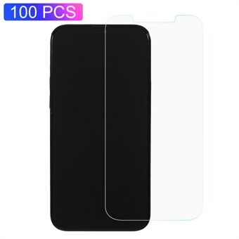 100 stk/pakke 0,25 mm Arc Edge Tempered Glass High Transparency Screen Protector Film til iPhone 13 mini 