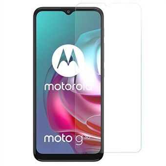 Til Motorola Moto G30 HD Klar hærdet glasfilm 2.5D Arc Edge Støvtæt skærmbeskytter