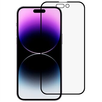 RURIHAI Til iPhone 14 Pro Fuldt dækkende Anti-spion skærmbeskytter 0,26 mm høj aluminium-silicium glas brudsikker film