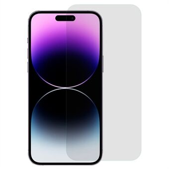 RURIHAI Til iPhone 14 Pro Max Hurtigt vedhæftende 0,26 mm Anti-spion Højt aluminium-silicium glasfilm Støvtæt skærmbeskytter