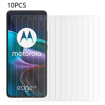 10 STK til Motorola Edge 30 5G hærdet glas smartphone skærmfilm 0,3 mm skærmbeskytter med 2,5D Edge