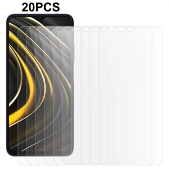 20 stk / sæt til Xiaomi Poco M3 / Redmi 9T / 9 Power / Note 9 4G (Qualcomm Snapdragon 662) Skærmbeskytter af hærdet glas 0,3 mm 2,5D film