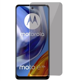 Til Motorola Moto E32s 4G fuld skærm skærmbeskytter Anti-spion 0,3 mm Arc Edge hærdet glas skærmfilm