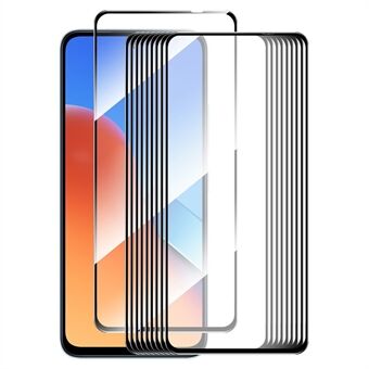 ENKAY HAT Prince 10STK Høj aluminium-silicium glasbeskytter til Xiaomi Redmi 12 4G Silkeprint 9H 2.5D 0.26mm telefonskærmfilm