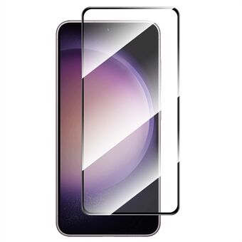 ENKAY HAT Prince Til Samsung Galaxy S23 FE 0,26 mm klar skærmbeskytter Silketryk 9H høj aluminium-silicium glas 2,5D film