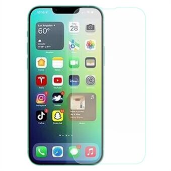 AMORUS Til iPhone 14  høj aluminium-silicium glas skærmbeskytter 2,5D buekanter 9 hårdhed High Definition anti-ridsefilm