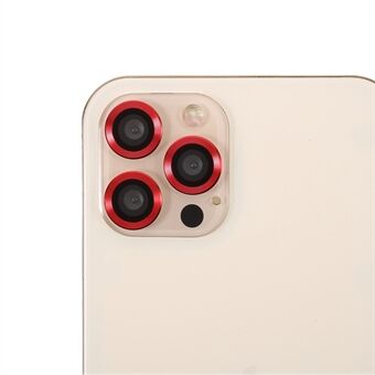 Monokromt design Ultraklart metal kofanger glas kamera linse beskyttelsesfilm (3 stk/sæt) til iPhone 11 Pro/11 Pro Max/12 Pro