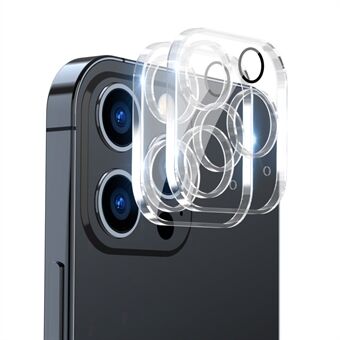ENKAY HAT-PRINCE 2 stk/sæt til iPhone 14 Pro /14 Pro Max  bagkamera linsefilm Hærdet glas fuldcover beskytter