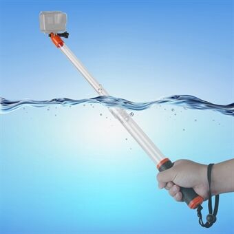 TELESIN GP-MNP-T01 Til GoPro Action-kamera Vandtæt håndholdt gennemsigtig Selfie Stick Floaty Monopod