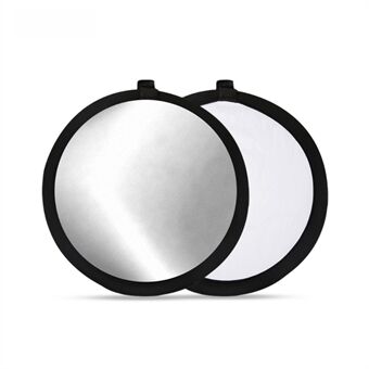 2-i-1 lommereflektor Super bærbar lille reflektor 30 cm sammenklappelig multi-disc fotografering lysreflektor diffuser