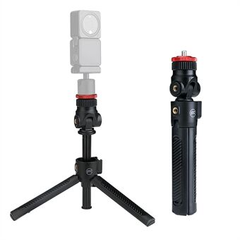 RCSTQ Bærbar 1/4" skrue kold sko Stativ Kamera Telefon Holder Udtrækkelig Stand Selfie Stick til GoPro/DJI Osmo Action