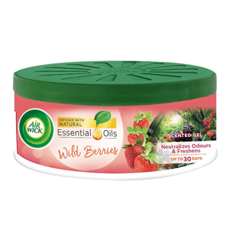 Air Wick Air Luftfrisker Scented Gel - Til Hjemmet, Bilen & Kontoret  - Wild Berries - 70 g