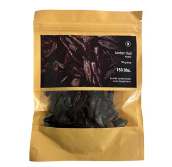 Aromatisk Træ - Amber Oud - Dufttræ til Afbrænding - 50 gram