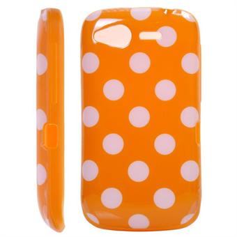 Dog Pattern Cover til HTC Desire S (Orange)