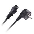 Euro Power Cord Cable, C5 Cloverleaf til 3 pin Euro