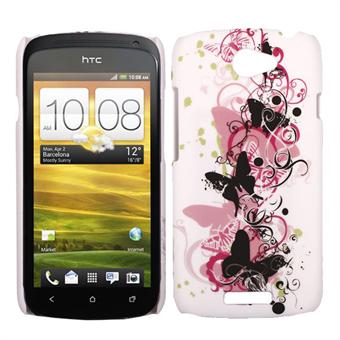 HTC ONE S Sommerfugle Cover (Striben)