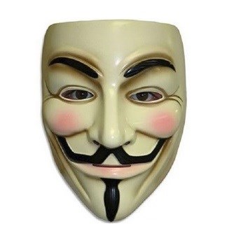 V for Vendetta maske flere farver - Køb billigt her