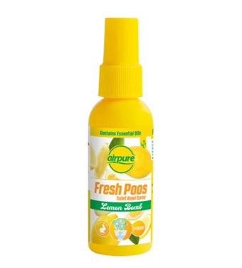 AirPure Fresh Poos Toilet Spray - Lemon Bomb - 1 stk