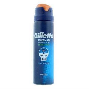  Gillette Fusion ProGlide Sensitive - Barberskum til Mænd - 200 ml