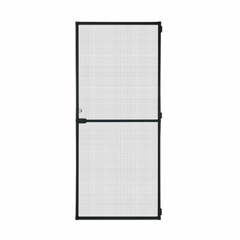 Insektgardin Schellenberg Døre Med ramme Glasfiber Sort Aluminium (100 x 210 cm)